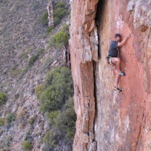 Rock Climbing in the Karoo at Gecko Rock